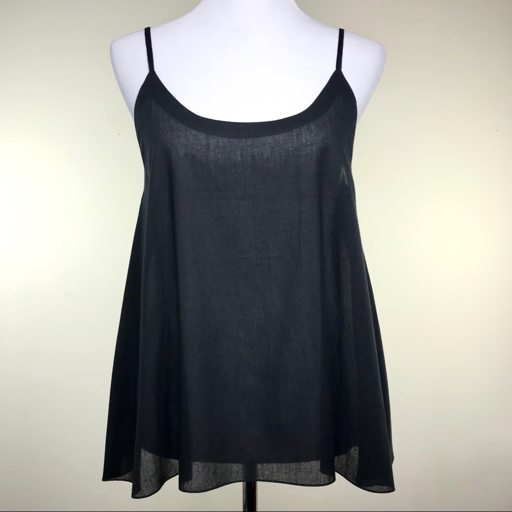 swgt Black Sheer Top Blouse Size S Chanderi Silk Pleats Layer India Designer Y2K - Picture 7 of 8